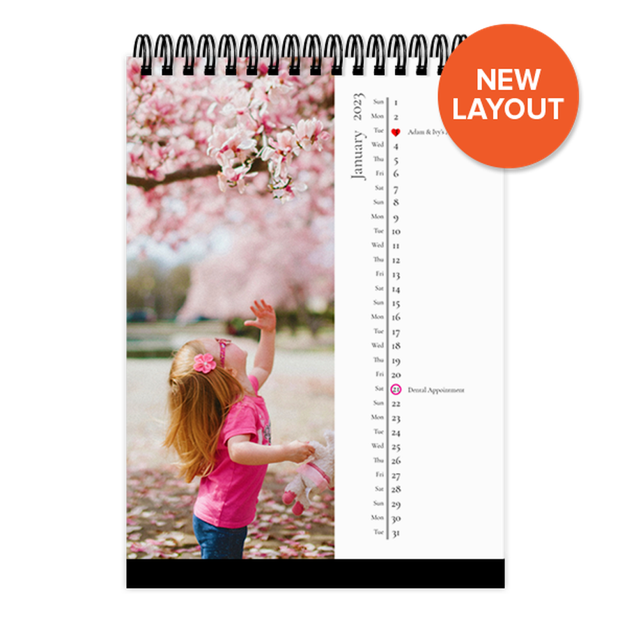 Vertical Layout Desk Calendar Online | Product card